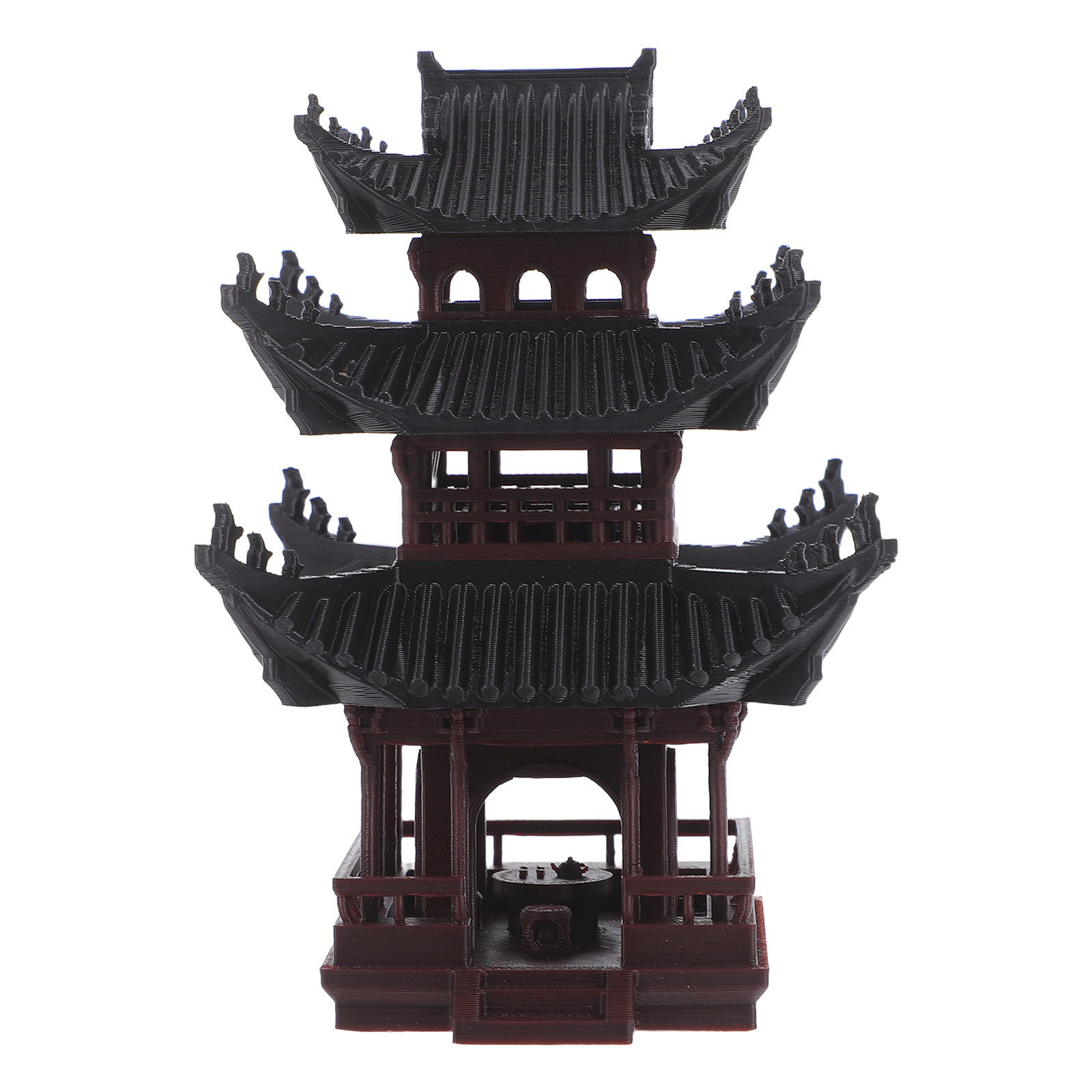 Bonsai Garden With Sand - Mini pavillon statue, petit ornement pour