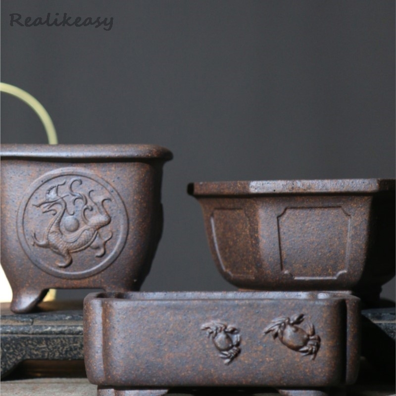 Japanese Garden Bonsai - Pot de fleur de sable violet,