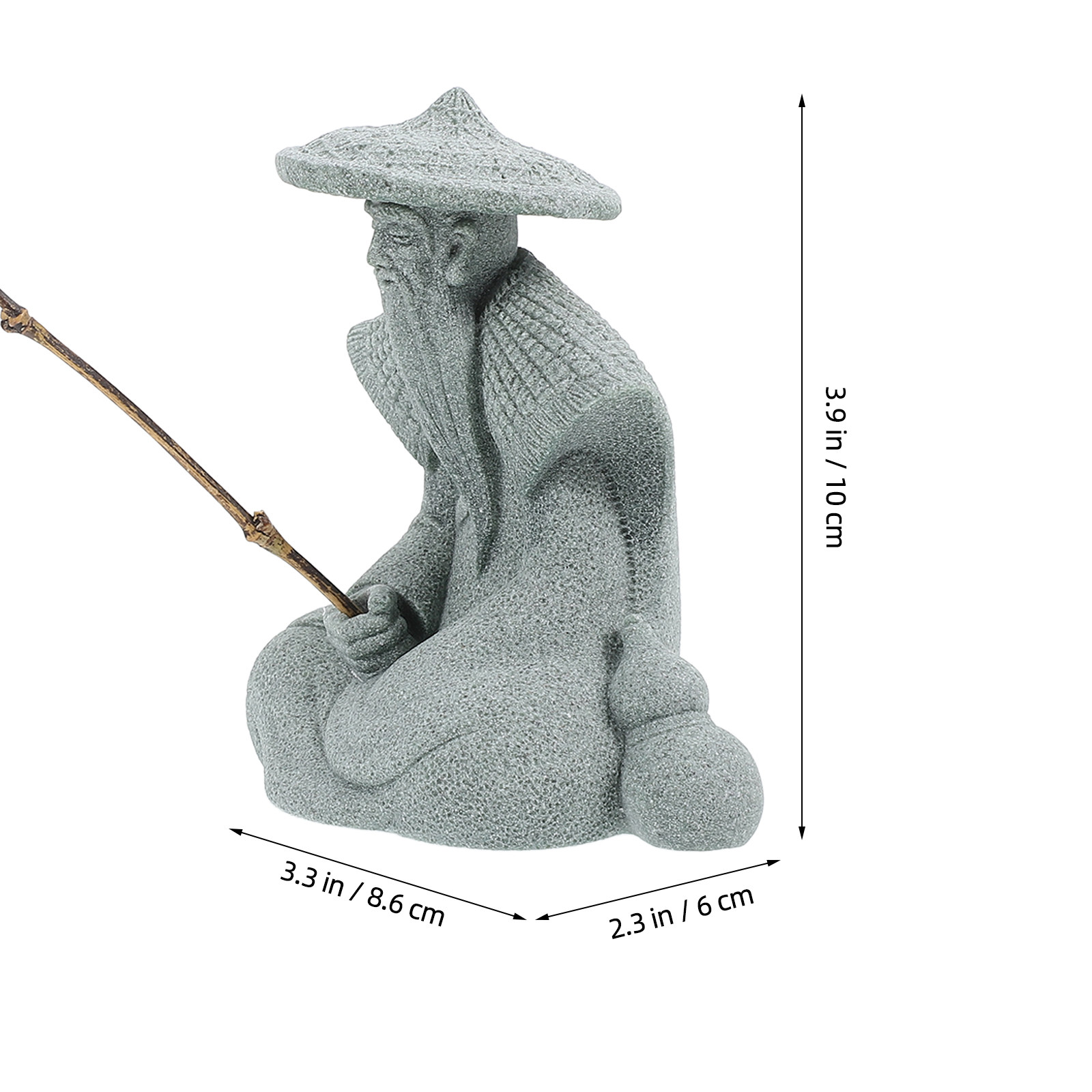 Petite statue de pêcheur en ré - Japanese Garden Bonsai avis et prix