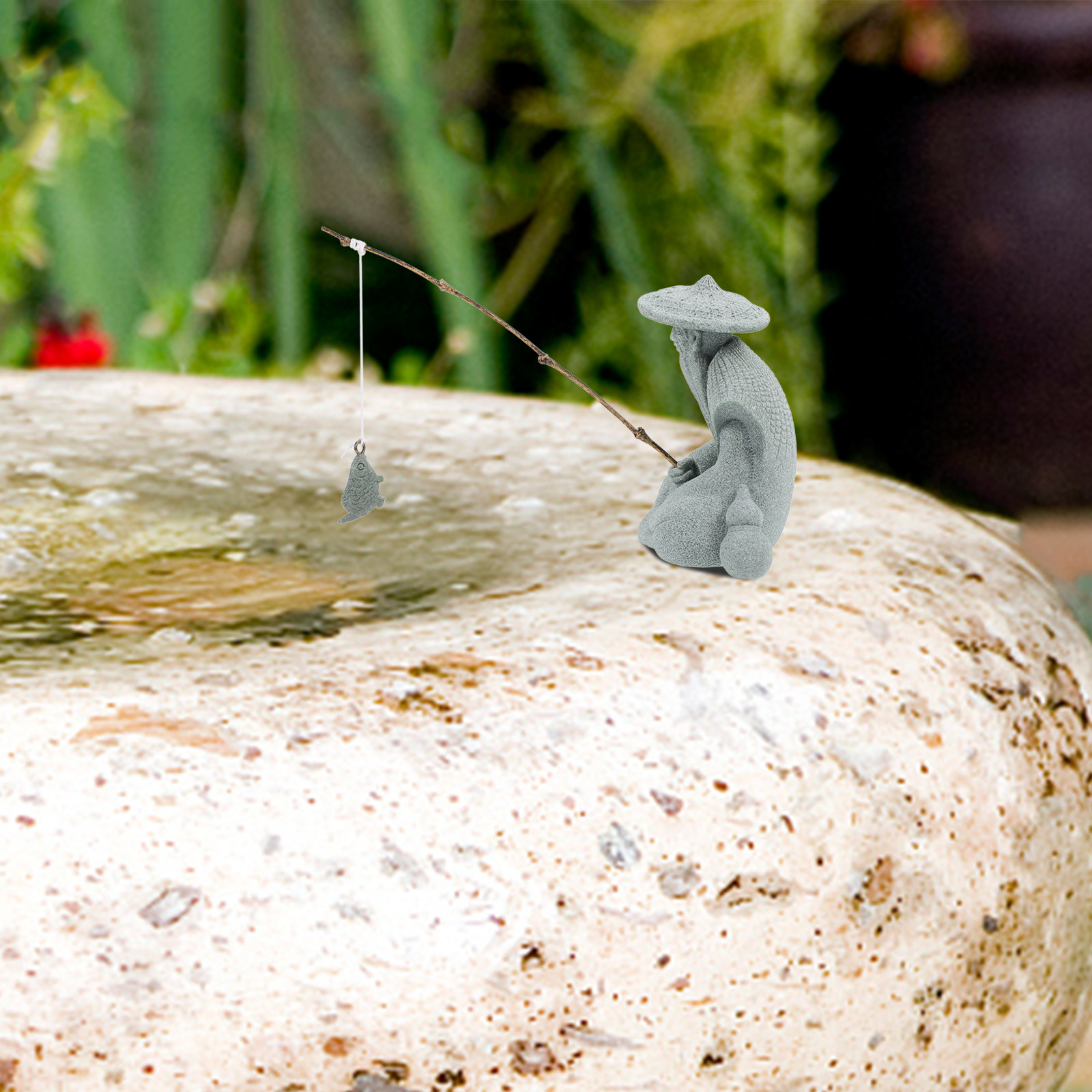 Petite statue de pêcheur en ré - Japanese Garden Bonsai avis et prix