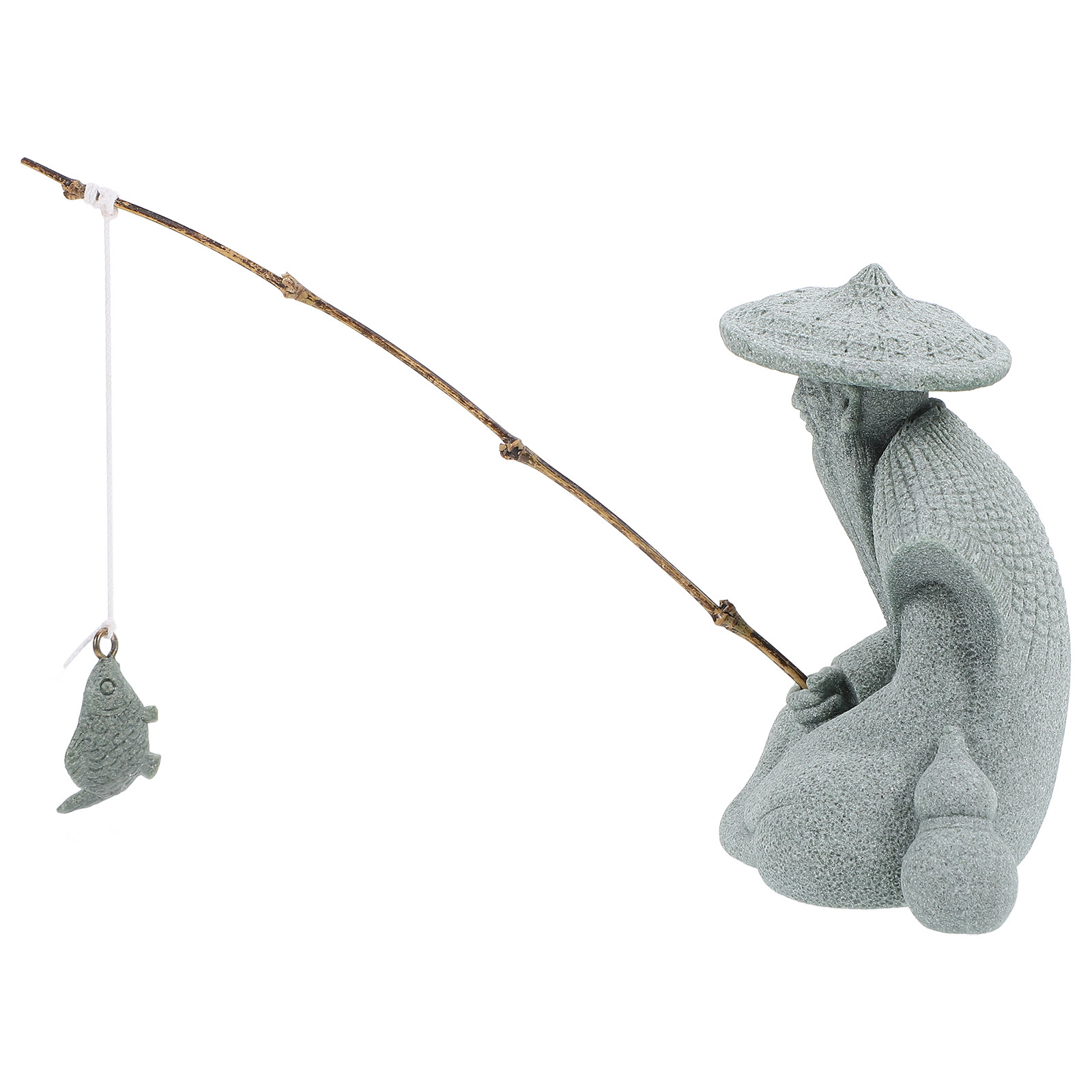 Petite statue de pêcheur en ré - Japanese Garden Bonsai avis et prix