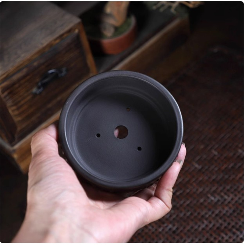 Pot à bonsaï rond en céramique - Bonsai Garden With Sand avis et prix