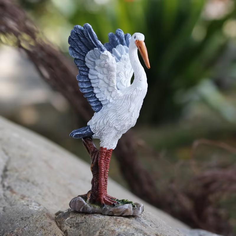 Mini Statue de Grue d'Aigrette - Bonsai Garden With Pond avis et prix