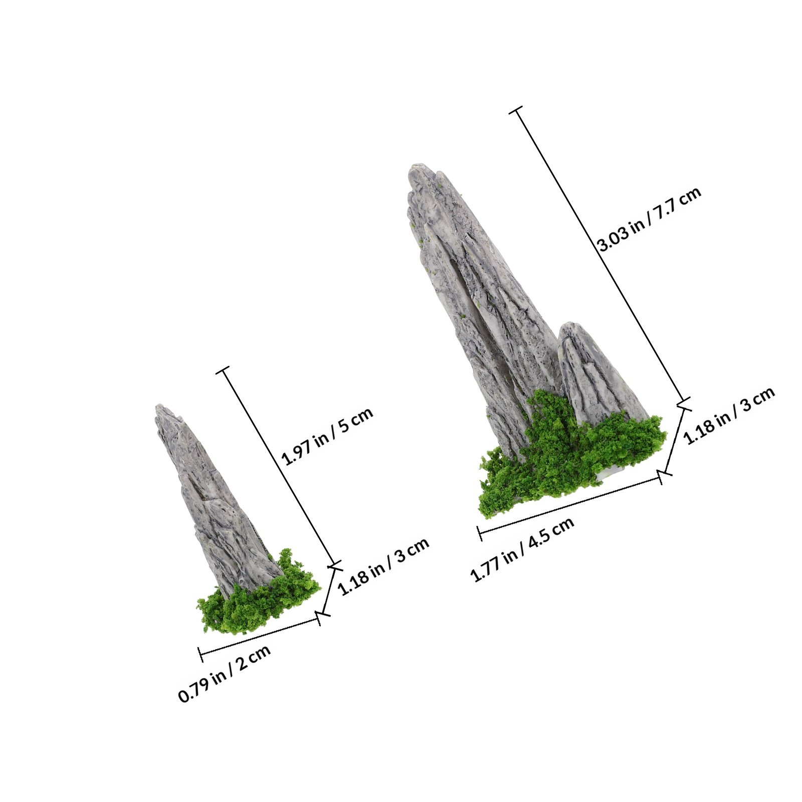 8 pièces de mini ornements en  - Bonsai Garden With Sand avis et prix