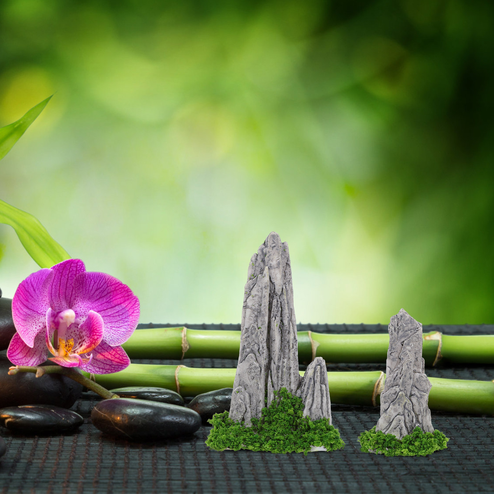 8 pièces de mini ornements en  - Bonsai Garden With Sand avis et prix