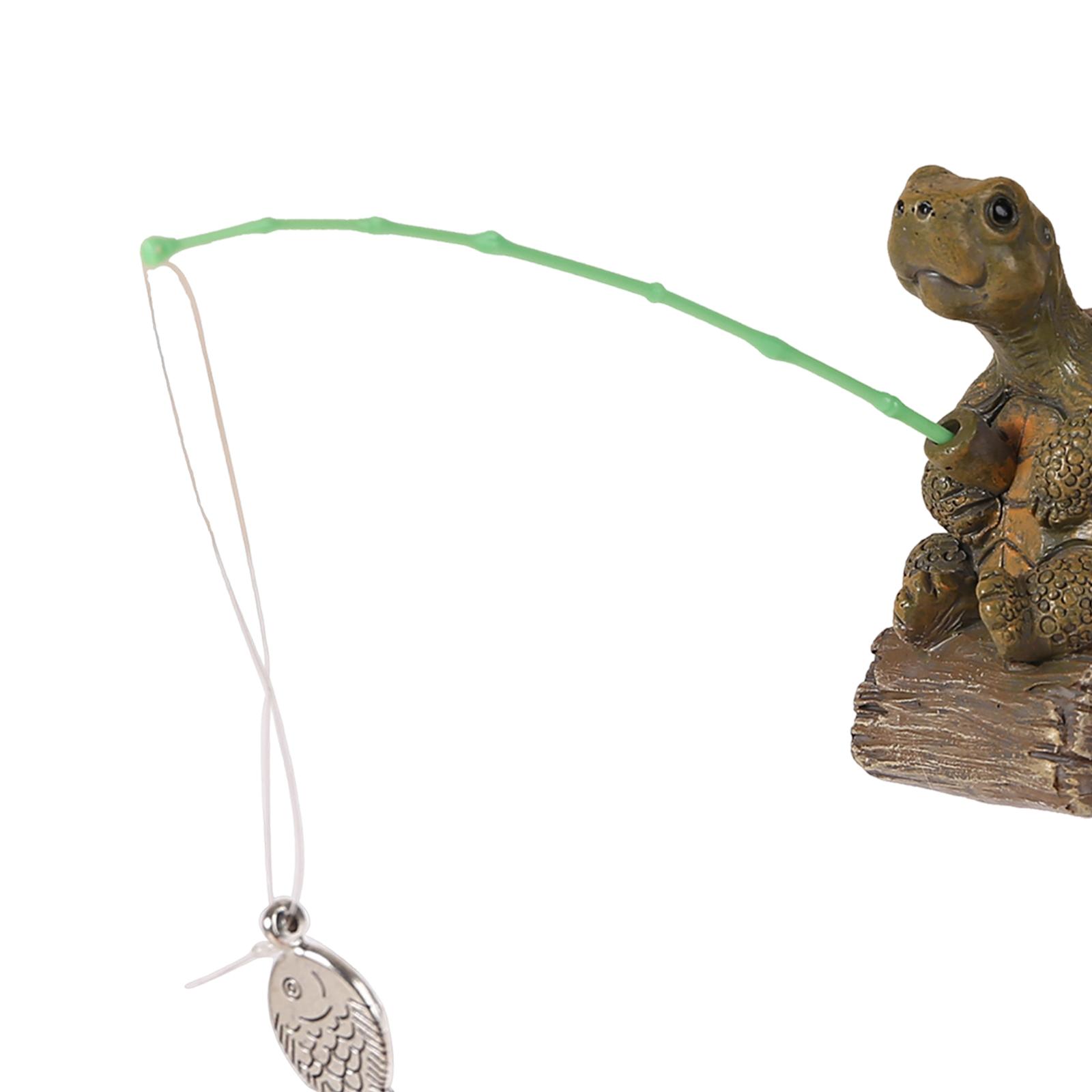 Statue de tortue de pêche en r - Bonsai Garden With Pond avis et prix