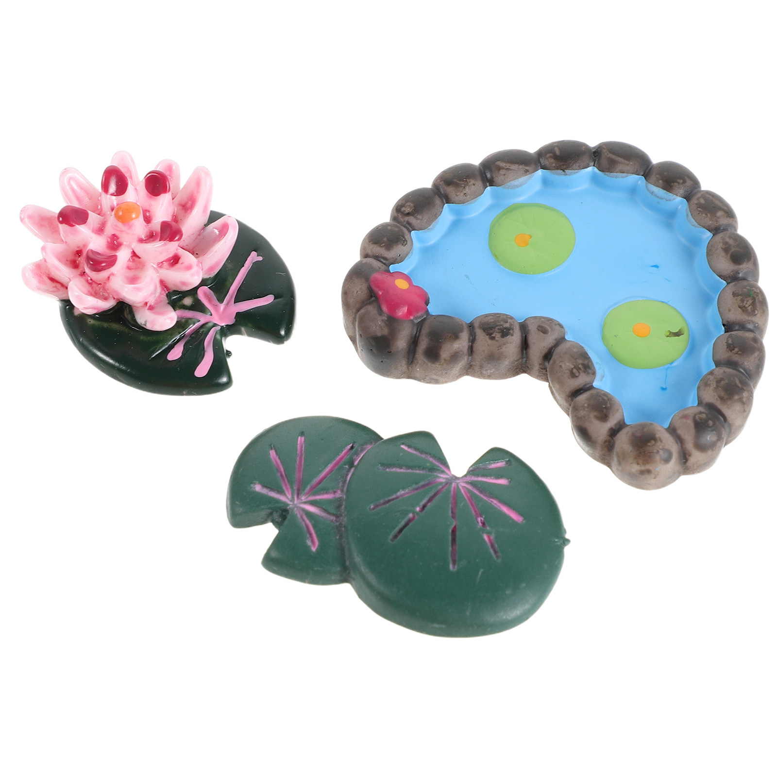 3 pièces de feuilles et fleurs - Bonsai Garden With Pond avis et prix