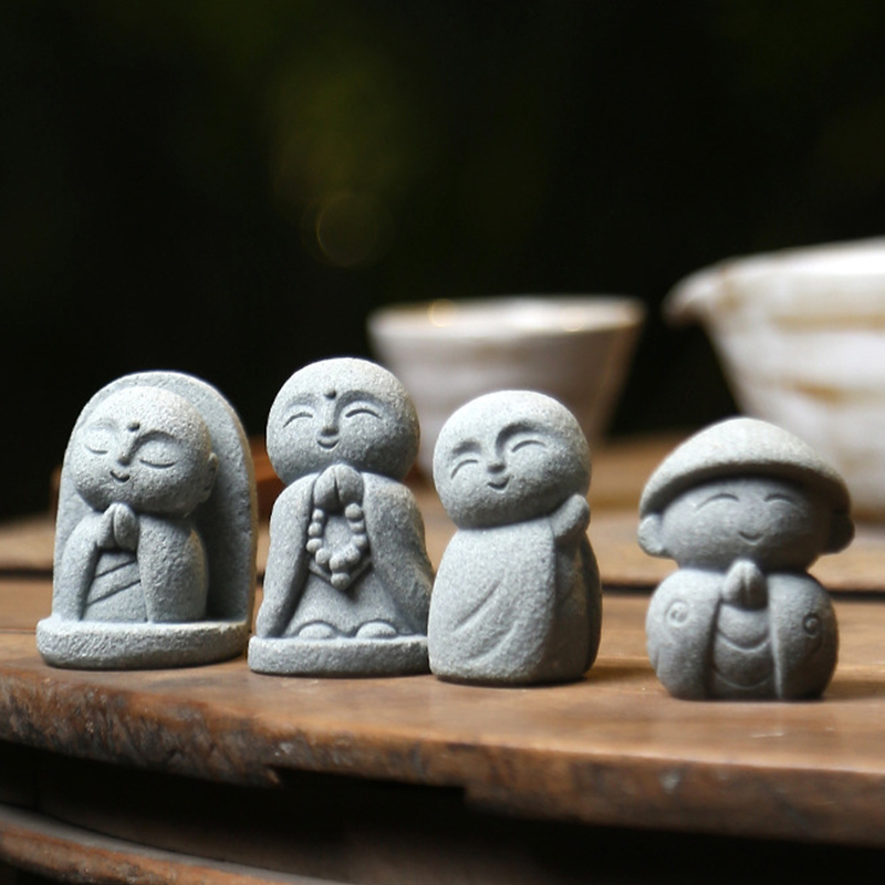 Jolies figurines de Jizo, scul - Japanese Garden Bonsai avis et prix
