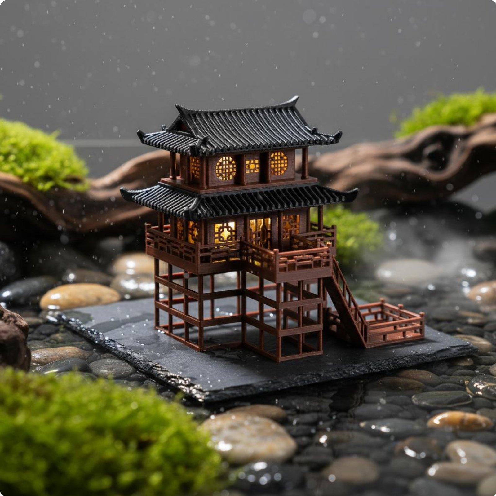 Mini-pagode en plastique pour  - Bonsai Gardener avis et prix